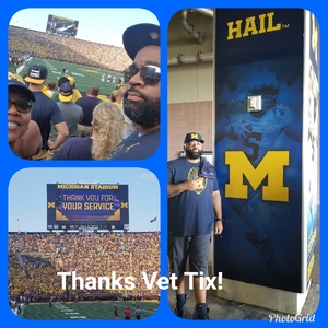 Ken attended University of Michigan Wolverines vs. SMU Mustangs - NCAA Football on Sep 15th 2018 via VetTix 