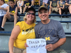 John attended University of Michigan Wolverines vs. SMU Mustangs - NCAA Football on Sep 15th 2018 via VetTix 
