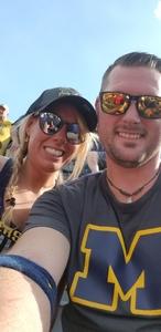 Casey attended University of Michigan Wolverines vs. SMU Mustangs - NCAA Football on Sep 15th 2018 via VetTix 
