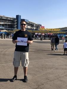 Jeremiah attended Can-am 500 - Ism Raceway on Nov 11th 2018 via VetTix 