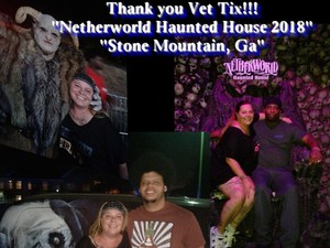 Michelle Dozier attended Netherworld Haunted House - Good for Specific Days Only - Please Read Below on Oct 7th 2018 via VetTix 