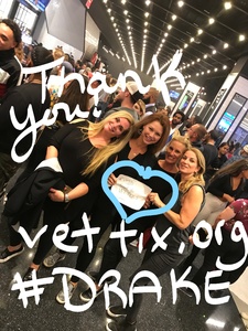 Cara attended Drake on Sep 9th 2018 via VetTix 