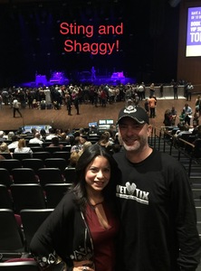 Dan attended Sting & Shaggy the 44/876 Tour - Ga Reserved Seats on Sep 19th 2018 via VetTix 
