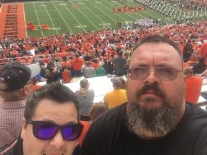 Richard attended Oklahoma State University Cowboys vs Iowa State - NCAA Football on Oct 6th 2018 via VetTix 