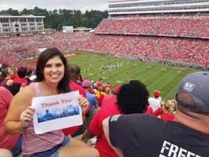 Casey attended NC State Wolfpack vs. Boston College - NCAA Football - Time Tba on Oct 6th 2018 via VetTix 