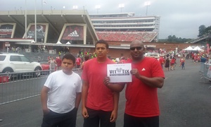 James attended NC State Wolfpack vs. Boston College - NCAA Football - Time Tba on Oct 6th 2018 via VetTix 
