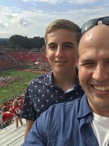 David attended NC State Wolfpack vs. Boston College - NCAA Football - Time Tba on Oct 6th 2018 via VetTix 