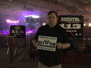 Charles attended PBR Real Time Pain Relief Velocity Finals - Friday on Nov 2nd 2018 via VetTix 