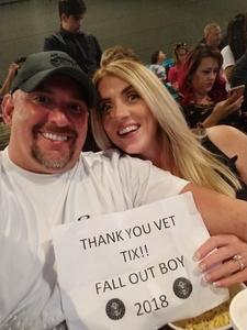 Pete attended Fall Out Boys on Sep 28th 2018 via VetTix 