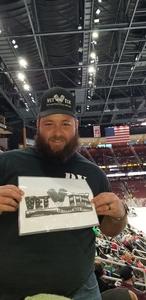 Matthew attended Arizona Coyotes vs. Buffalo Sabres - NHL on Oct 13th 2018 via VetTix 