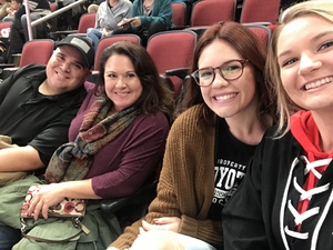 Aubrie attended Arizona Coyotes vs. Buffalo Sabres - NHL on Oct 13th 2018 via VetTix 