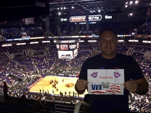 Bryan attended Phoenix Suns vs. Portland Trail Blazers - NBA on Oct 5th 2018 via VetTix 