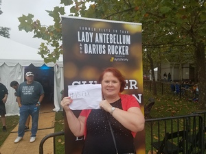 Debra attended Wmzq Fall Fest Featuring Lady Antebellum and Darius Rucker - Country on Oct 6th 2018 via VetTix 