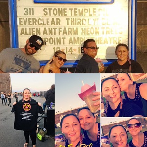 Shelly attended Jack's 13th Show with 311, Third Eye Blind, Stone Temple Pilots, Neon Trees, Everclear and Alien Ant Farm on Oct 14th 2018 via VetTix 