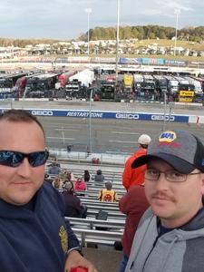 Timothy attended 2018 Martinsville Speedway First Data 500 on Oct 28th 2018 via VetTix 