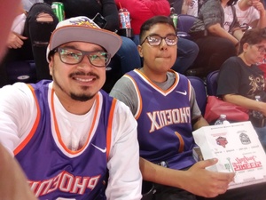 Anthony attended Phoenix Suns vs. Dallas Mavericks - NBA on Oct 17th 2018 via VetTix 