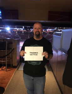 Bradley attended Arizona Coyotes vs. Vancouver Canucks - NHL on Oct 25th 2018 via VetTix 