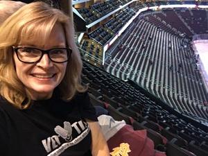 Hollee attended Arizona Coyotes vs. Vancouver Canucks - NHL on Oct 25th 2018 via VetTix 