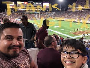 Franklin attended Arizona State Sun Devils vs. Stanford - NCAA Football on Oct 18th 2018 via VetTix 