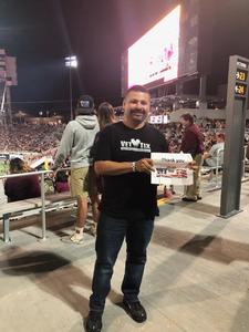 Frankie attended Arizona State Sun Devils vs. Stanford - NCAA Football on Oct 18th 2018 via VetTix 