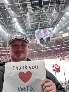 Dean attended Arizona Coyotes vs. Ottawa Senators - NHL on Oct 30th 2018 via VetTix 