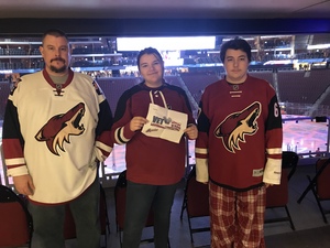 Brian attended Arizona Coyotes vs. Ottawa Senators - NHL on Oct 30th 2018 via VetTix 