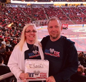 Emery attended Arizona Coyotes vs. Ottawa Senators - NHL on Oct 30th 2018 via VetTix 