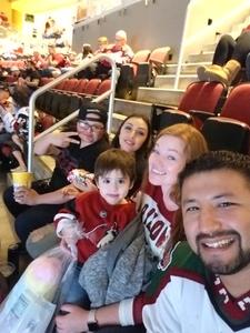 Leonides attended Arizona Coyotes vs. Ottawa Senators - NHL on Oct 30th 2018 via VetTix 