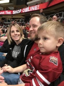 Norm attended Arizona Coyotes vs. Ottawa Senators - NHL on Oct 30th 2018 via VetTix 