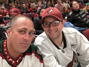 Bryan attended Arizona Coyotes vs. Ottawa Senators - NHL on Oct 30th 2018 via VetTix 