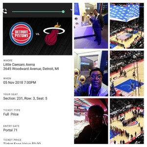 Detroit Pistons vs. Miami Heat - NBA - Hoops for Troops Night!