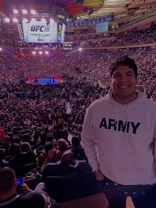 Steven attended UFC 230 - Mixed Martial Arts on Nov 3rd 2018 via VetTix 