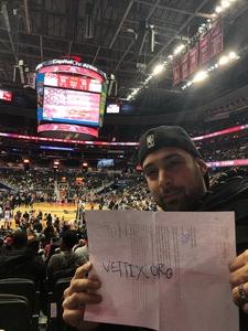 Daniel attended Washington Wizards vs. Orlando Magic - NBA on Nov 12th 2018 via VetTix 