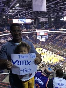 Dywane attended Phoenix Suns vs. Toronto Raptors - NBA on Nov 2nd 2018 via VetTix 