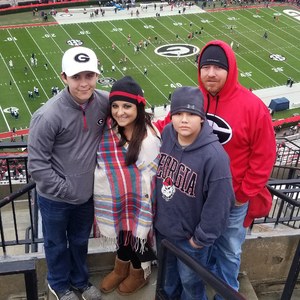 The Hughes Family . attended University of Georgia vs. Georgia Tech - NCAA Football on Nov 24th 2018 via VetTix 