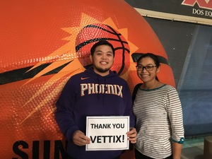 Jeffery attended Phoenix Suns vs. Indiana Pacers - NBA on Nov 27th 2018 via VetTix 