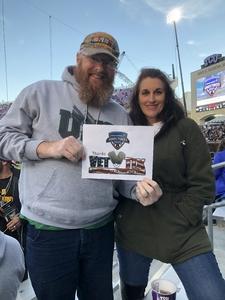 Mel Crafton attended Lockhead Martin Armed Forces Bowl - NCAA Football on Dec 22nd 2018 via VetTix 
