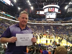 Brian attended Phoenix Suns vs. Miami Heat - NBA on Dec 7th 2018 via VetTix 