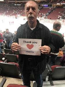 Everett attended Arizona Coyotes vs. New York Islanders - NHL on Dec 18th 2018 via VetTix 