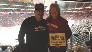 Marion attended Arizona Coyotes vs. New York Islanders - NHL on Dec 18th 2018 via VetTix 
