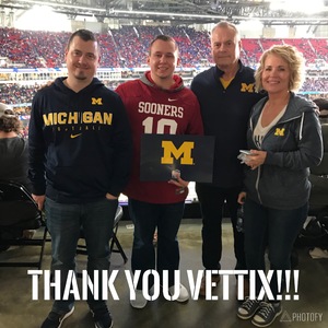 Zachary attended 2018 Chick-fil-a Peach Bowl - Florida Gators vs. Michigan Wolverines - NCAA Football on Dec 29th 2018 via VetTix 