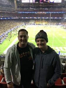 Andrew attended Academy Sports and Outdoors Texas Bowl - Baylor vs. Vanderbilt - NCAA Football on Dec 27th 2018 via VetTix 