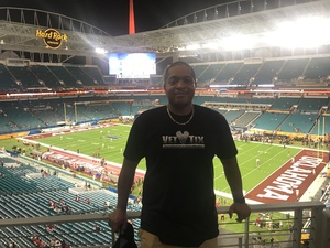christopher attended 2018 Capital One Orange Bowl - Oklahoma Sooners vs. Alabama Crimson Tide - College Football Playoffs Semifinal Game on Dec 29th 2018 via VetTix 