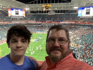 David attended 2018 Capital One Orange Bowl - Oklahoma Sooners vs. Alabama Crimson Tide - College Football Playoffs Semifinal Game on Dec 29th 2018 via VetTix 