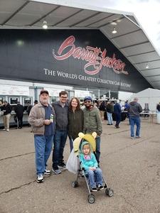 crystal attended 2019 Barrett Jackson - Collector Car Auction - 1 Ticket is Good for 2 People on Jan 14th 2019 via VetTix 