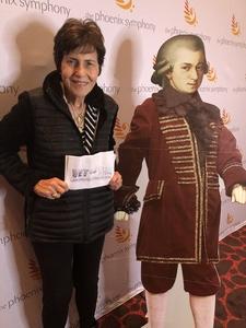 richard attended Phoenix Symphony - a Mozart Celebration - 2 PM Matinee on Jan 6th 2019 via VetTix 
