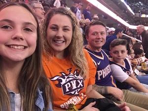 Skyler attended Phoenix Suns vs. Philadelphia 76ers - NBA on Jan 2nd 2019 via VetTix 