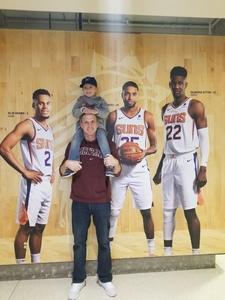 Clancy attended Phoenix Suns vs. Philadelphia 76ers - NBA on Jan 2nd 2019 via VetTix 