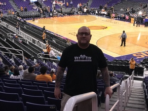 Christopher attended Phoenix Suns vs. LA Clippers - NBA on Jan 4th 2019 via VetTix 