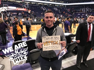 Garret attended Phoenix Suns vs. LA Clippers - NBA on Jan 4th 2019 via VetTix 